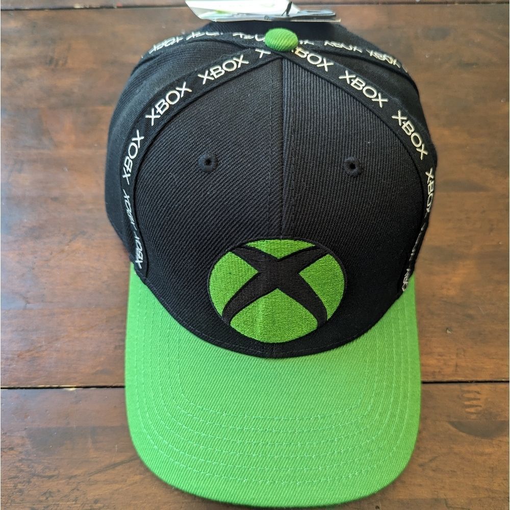 New With Tags XBOX Official Merchandise Snapback Hat Green and Black Men's